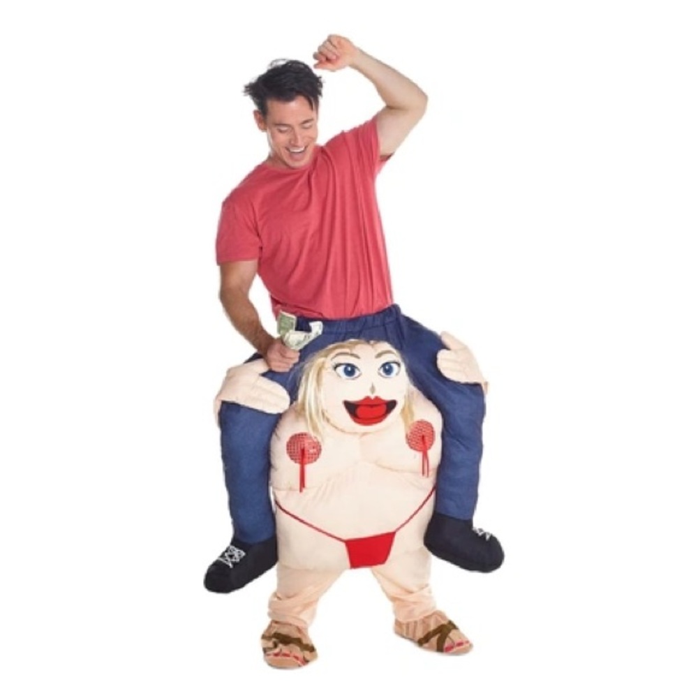 Morph Fat Stipper Piggyback Costume Funny Novelty Adult Unisex One Size